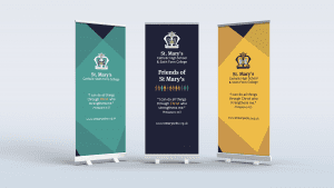 Roller Banners for St Mary's High School - Character Creates