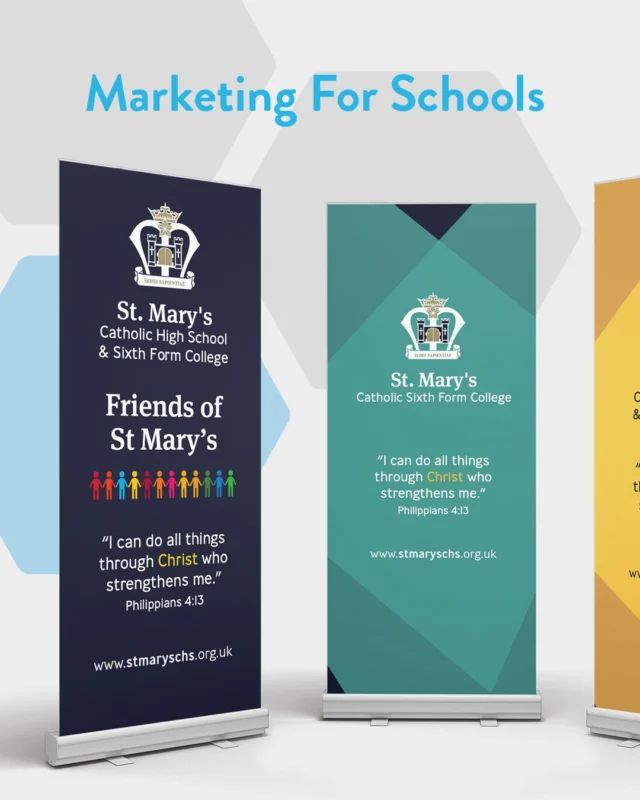Supporting St Mary’s Catholic High School throughout the school year 🎓

From social media and signage to print and prospectuses, we’ve been busy behind the scenes helping St Mary’s get ready for another busy year.

We love being able to support our clients beyond one-off projects and be there whenever they need us.

If your school or organisation needs support with branding, design, print or digital content, give Character Creates a call and let’s see how we can help.

📧 Email us: studio@charactercreates.co.uk
📞 Call us on: 0151 473 1069

#charactercreates #educationmarketing #graphicdesign #printdesign #liverpoolbusiness